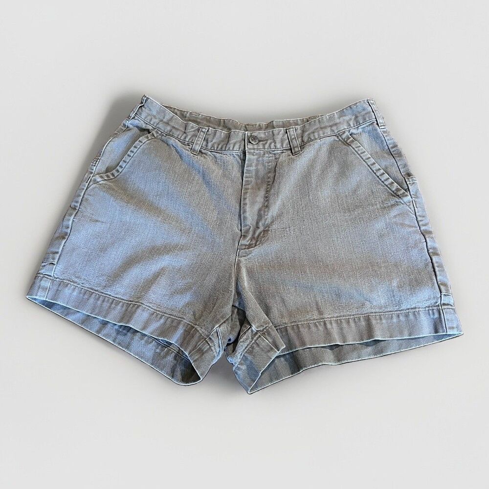 Patagonia Stand Up 90s Vintage Gray Cotton Canvas Hiking Shorts Mens sz 34